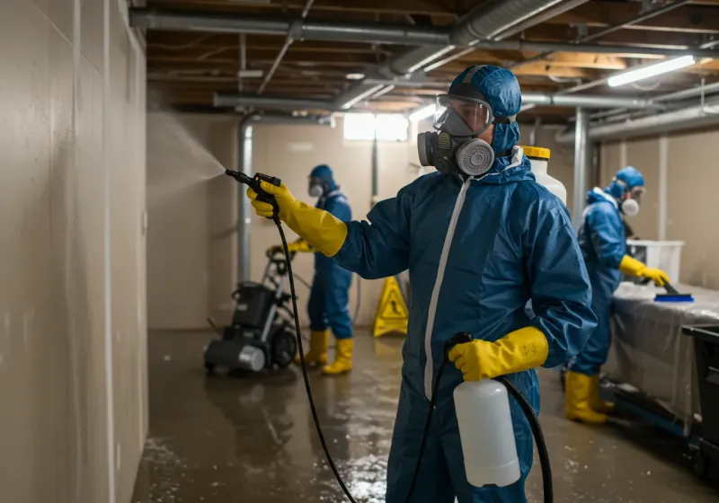 Basement Sanitization and Antimicrobial Treatment process in Beaver County, OK