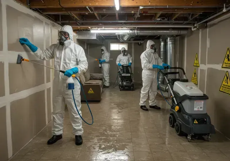 Basement Moisture Removal and Structural Drying process in Beaver County, OK